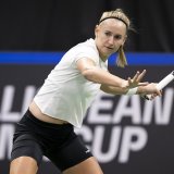 Jil Teichmann réalise de belles performances à Singapour (archives). KEYSTONE/ANTHONY ANEX